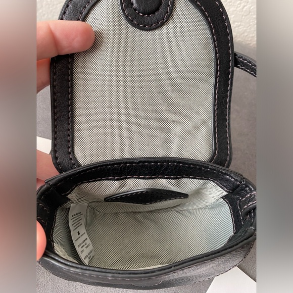 Fossil Black Leather Harwell Mini Flap Crossbody Purse NWT - Picture 5 of 10